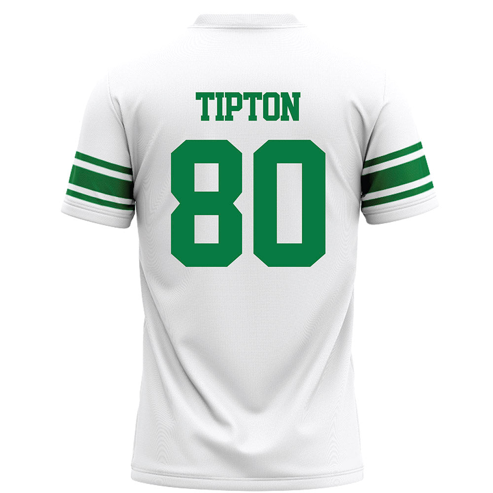 North Texas - NCAA Football : Baron Tipton - White Football Jersey