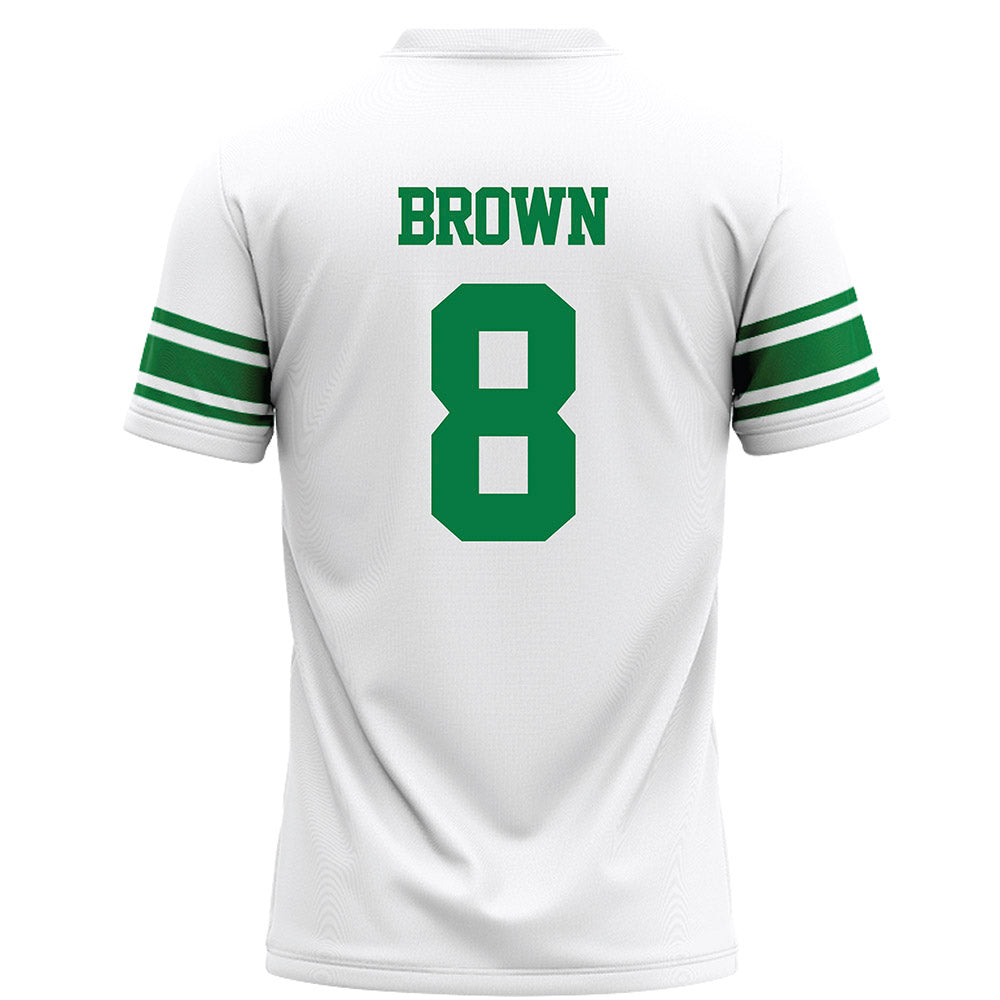 North Texas - NCAA Football : Jordan Brown - White Football Jersey