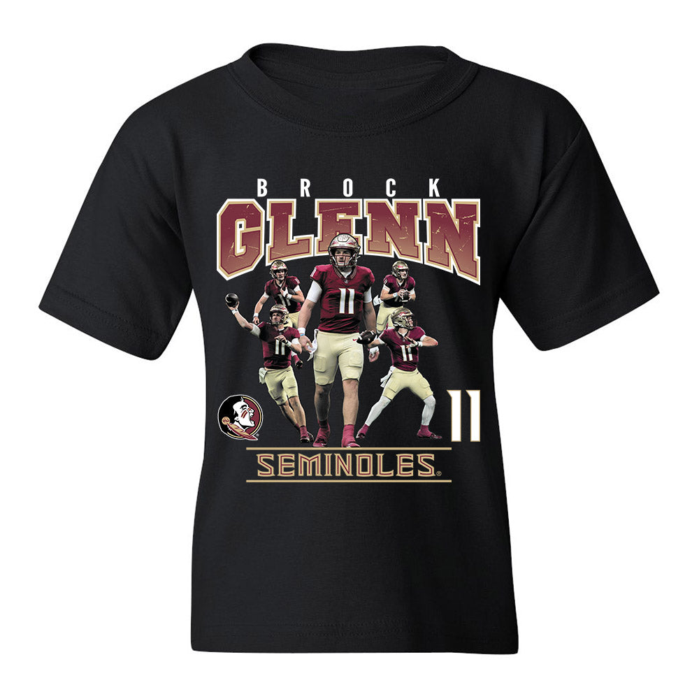 FSU - NCAA Football : Brock Glenn - Youth T-Shirt Player Collage