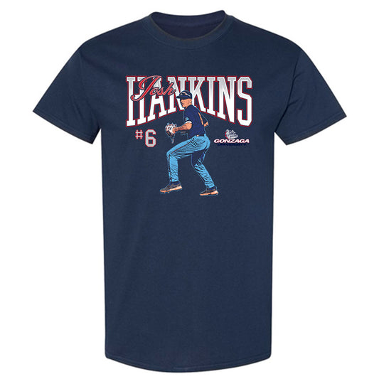 Gonzaga - NCAA Baseball : Josh Hankins -  T-Shirt Individual Caricature