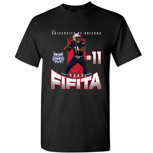 Arizona - NCAA Football : Noah Fifita - T-Shirt Individual Caricature