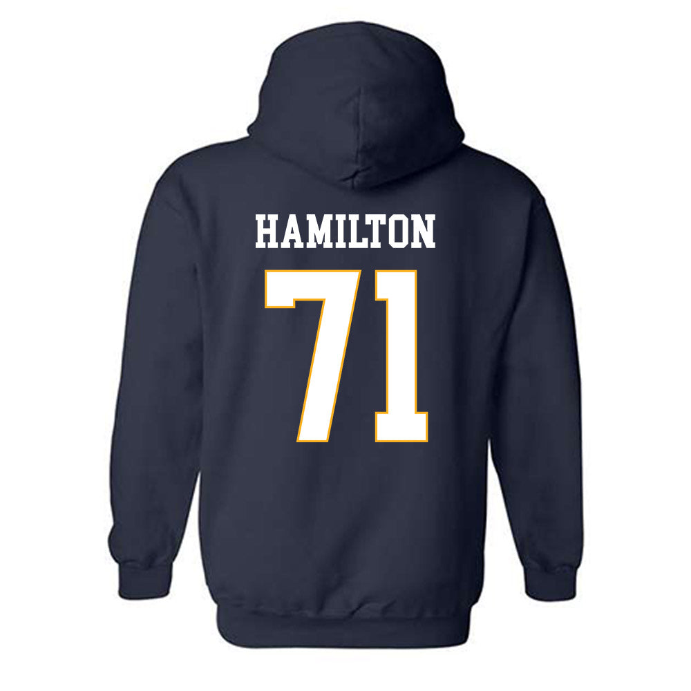 UW Eau Claire - NCAA Football : Joey Hamilton - Classic Fashion Shersey Hooded Sweatshirt-1