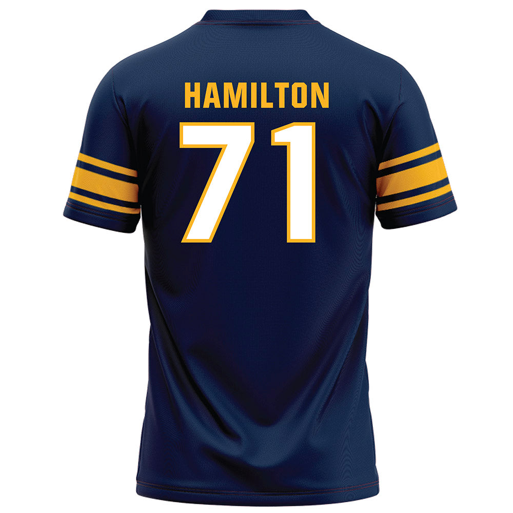 UW Eau Claire - NCAA Football : Joey Hamilton - Navy Football Jersey-1