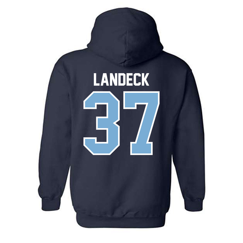 The Citadel - NCAA Baseball : Nathan Landeck - Classic Shersey Hooded Sweatshirt-1