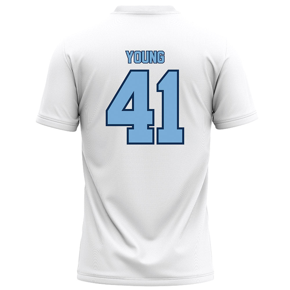 The Citadel - NCAA Football : Andy Young - White Football Jersey-1
