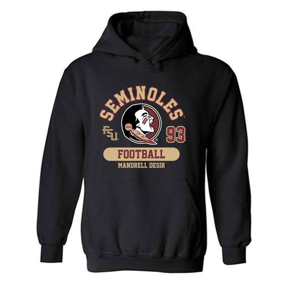 FSU - NCAA Football : Mandrell Desir - Classic Fashion Shersey Hooded Sweatshirt-0