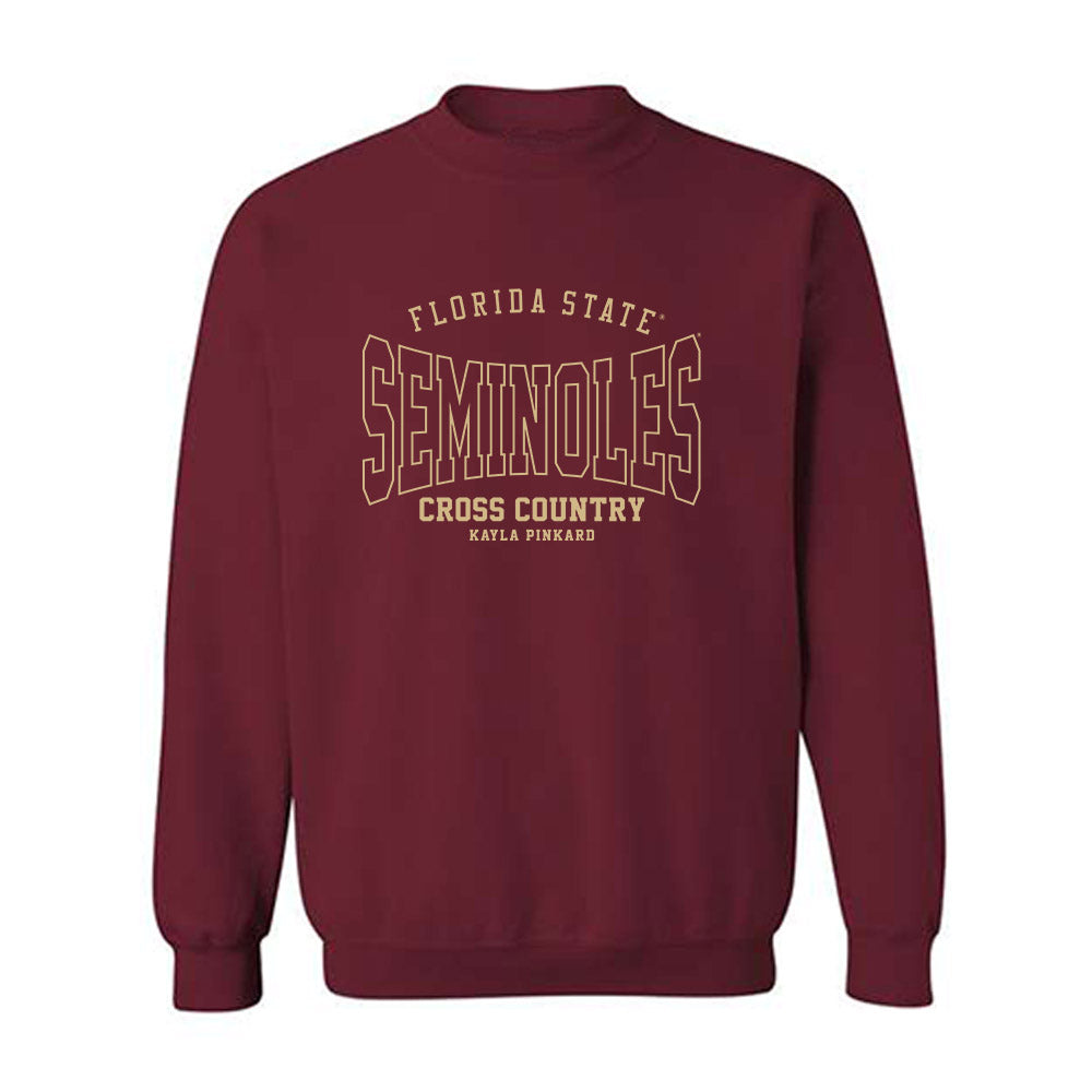 FSU - NCAA Women's Cross Country : Kayla Pinkard - Classic Fashion Shersey Crewneck Sweatshirt-0