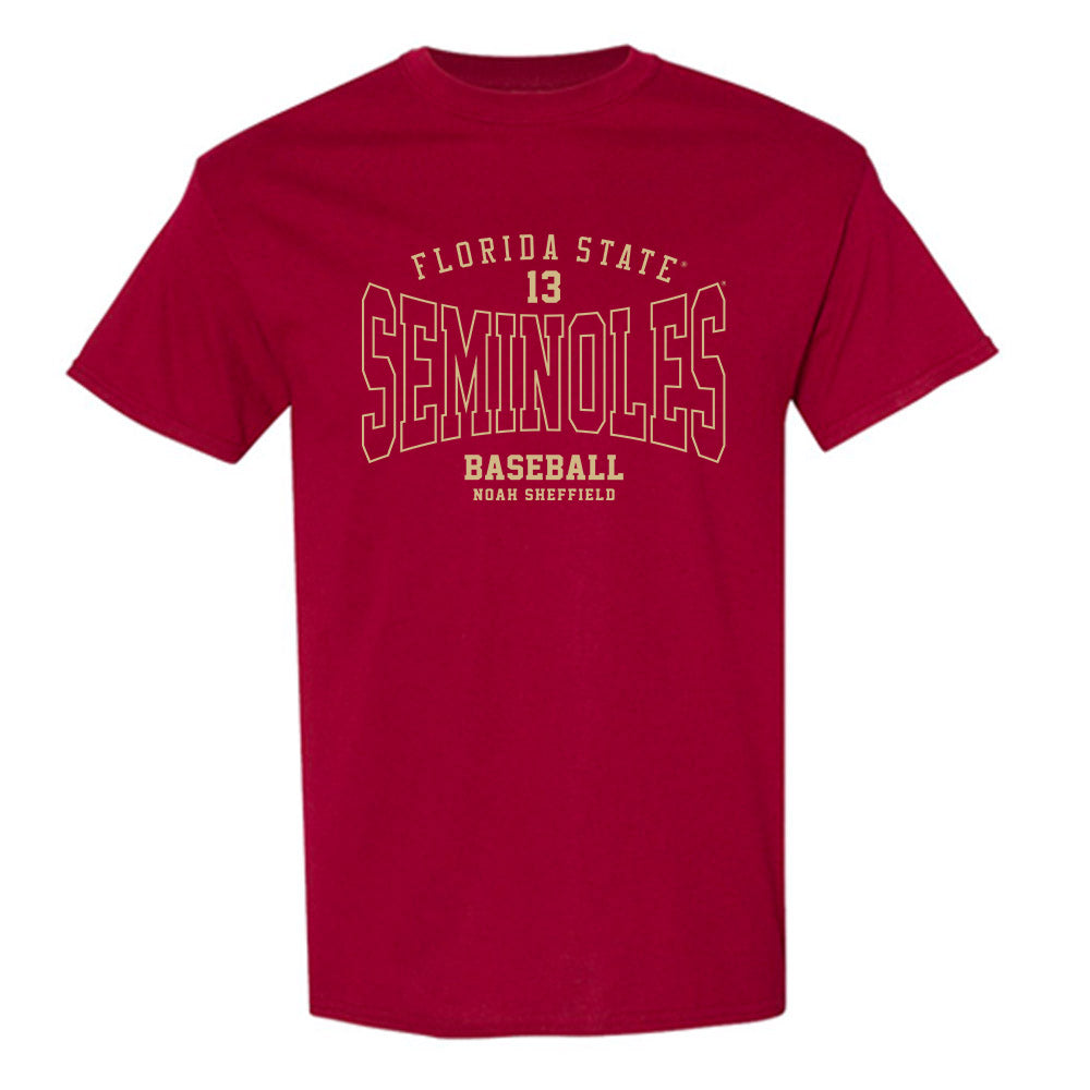 FSU - NCAA Baseball : Noah Sheffield - Classic Fashion Shersey T-Shirt