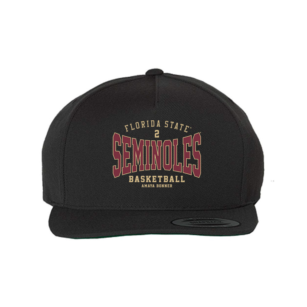 FSU - NCAA Women's Basketball : Amaya Bonner - Snapback Hat-0