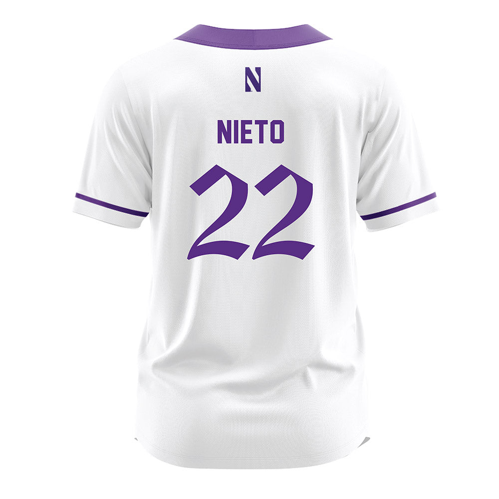 Northwestern - NCAA Softball : Grace Nieto - White Softball Jersey