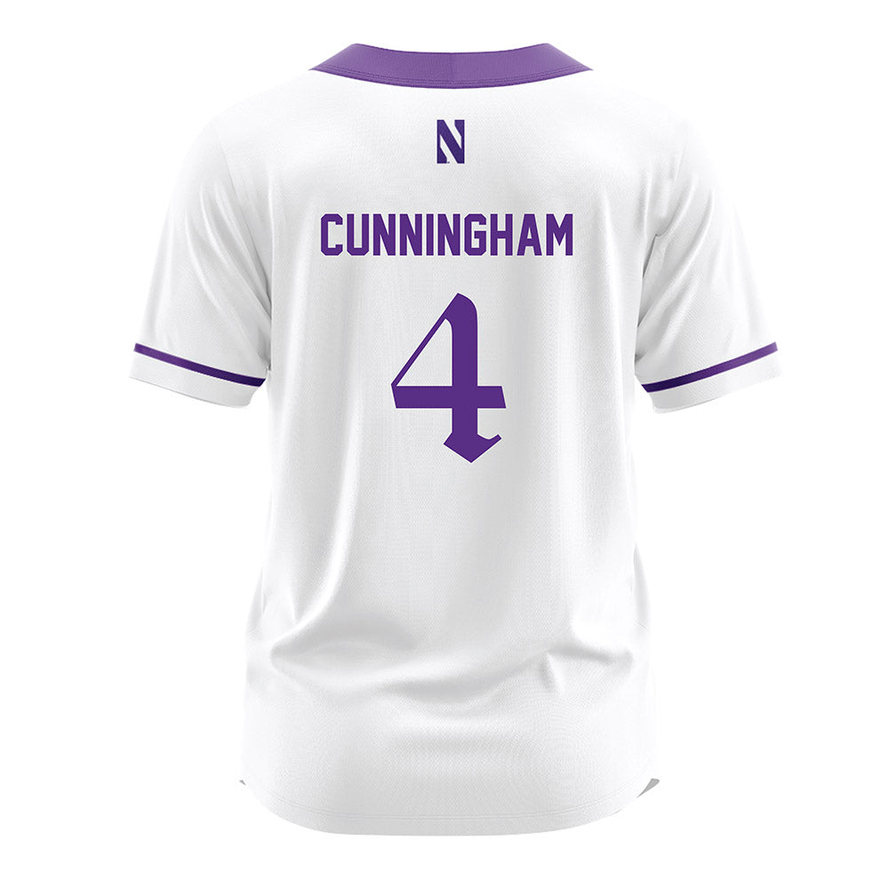 Northwestern - NCAA Softball : Renae Cunningham - White Jersey-1