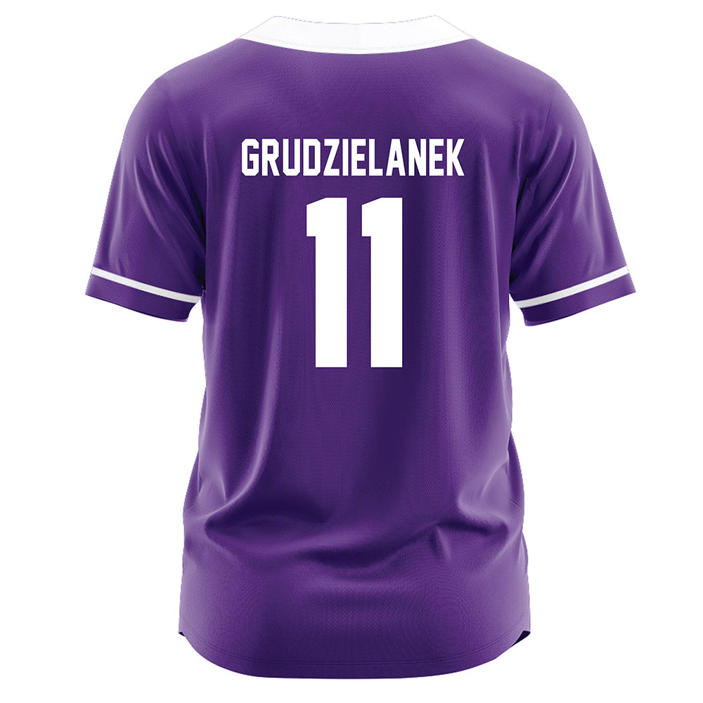 Northwestern - NCAA Softball : Riley Grudzielanek - Purple Jersey-1