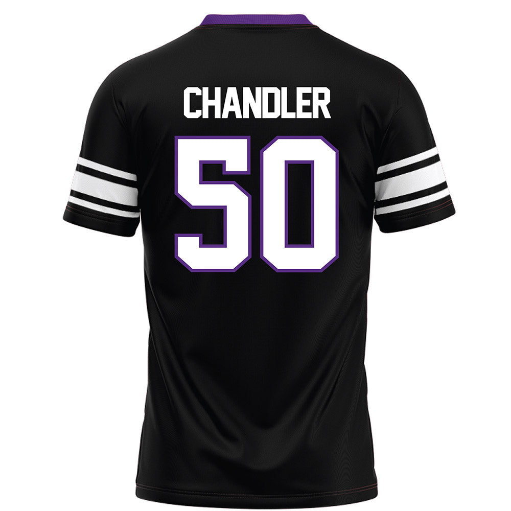 Northwestern - NCAA Football : Talan Chandler - Black Football Jersey-1