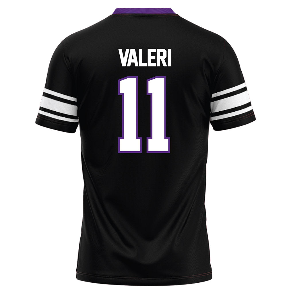Northwestern - NCAA Football : Seth Valeri - Black Football Jersey-1