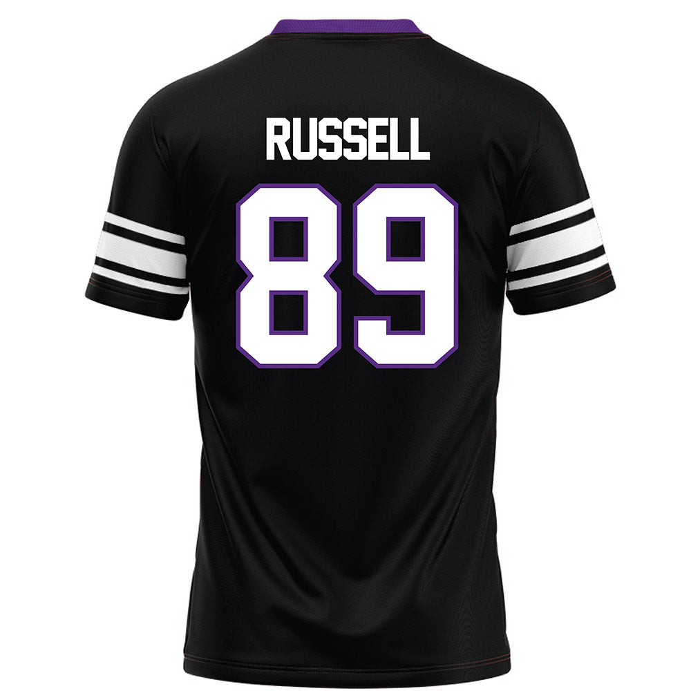 Northwestern - NCAA Football : Cam Russell - Black Football Jersey
