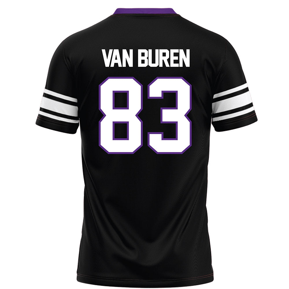 Northwestern - NCAA Football : Blake Van Buren - Black Football Jersey