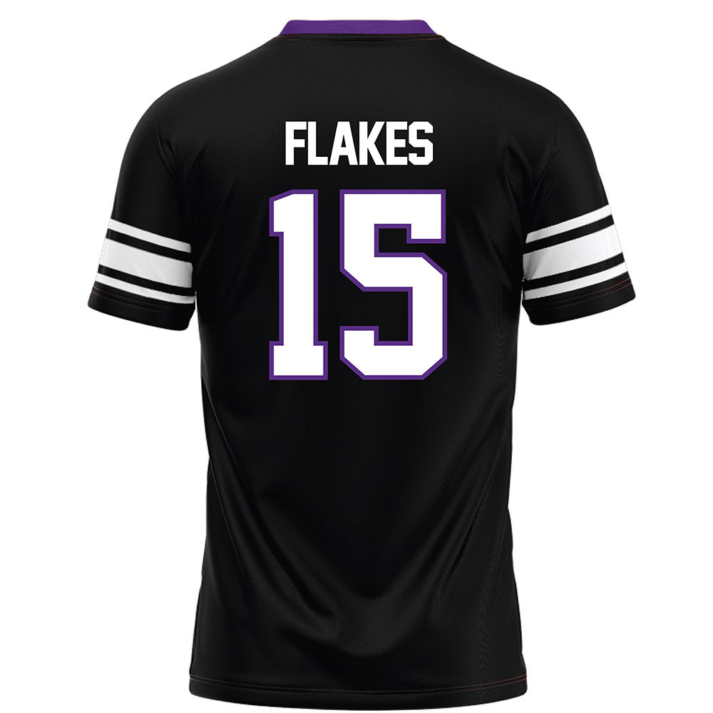Northwestern - NCAA Football : Brendan Flakes - Black Football Jersey