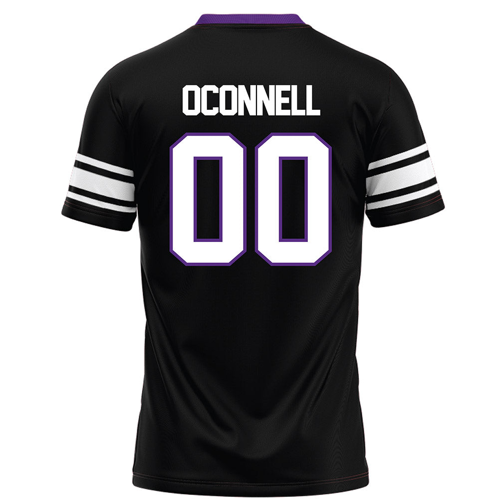 Northwestern - NCAA Football : Michael OConnell - Black Football Jersey-1