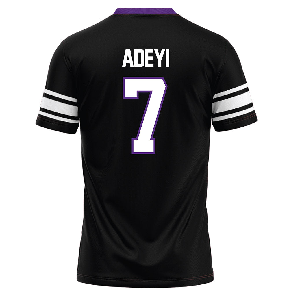 Northwestern - NCAA Football : Ore Adeyi - Black Football Jersey