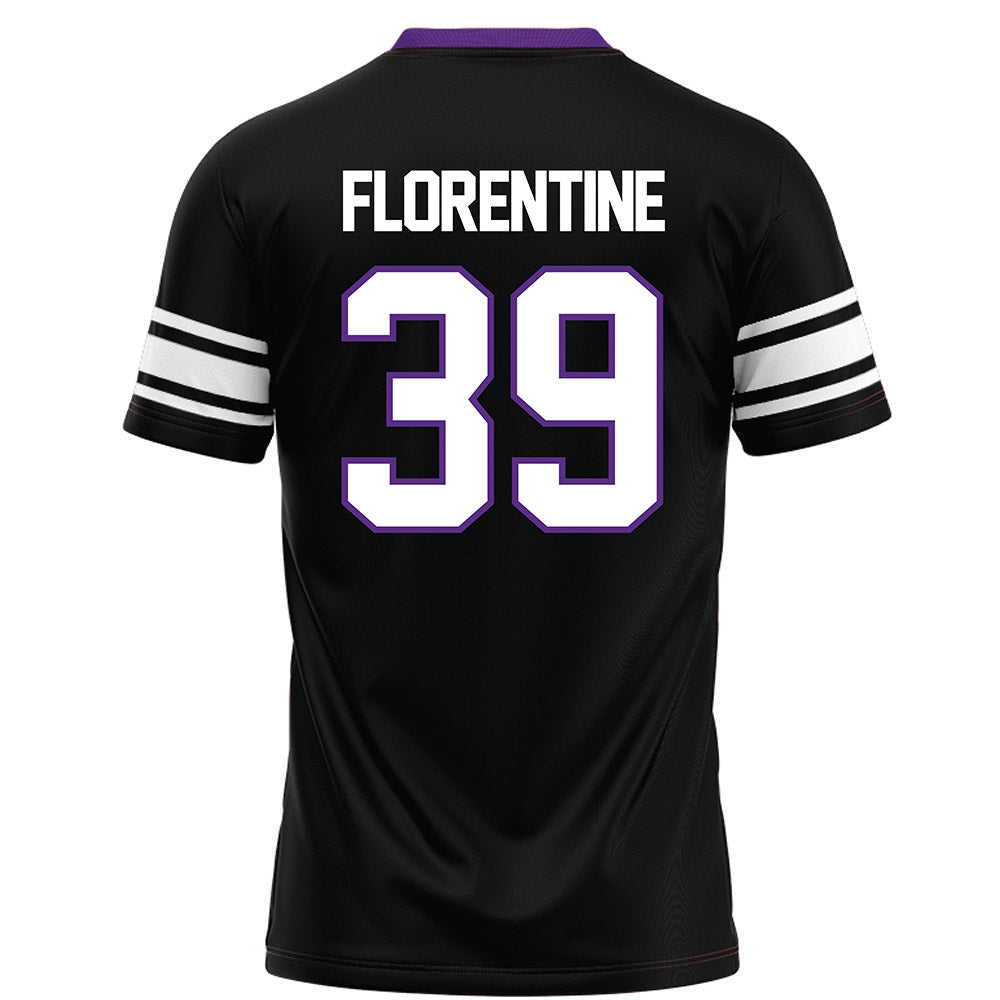 Northwestern - NCAA Football : Jack Florentine - Black Football Jersey