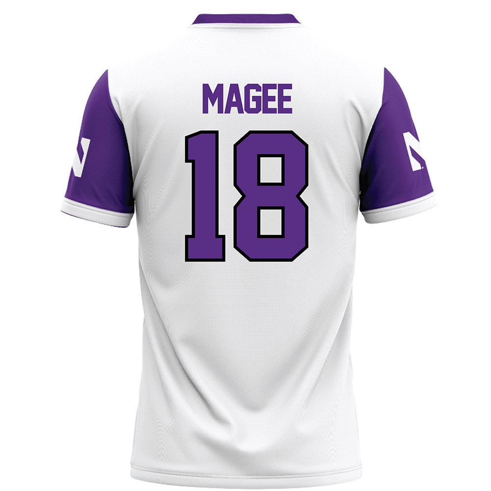 Northwestern - NCAA Football : Camp Magee - White Football Jersey