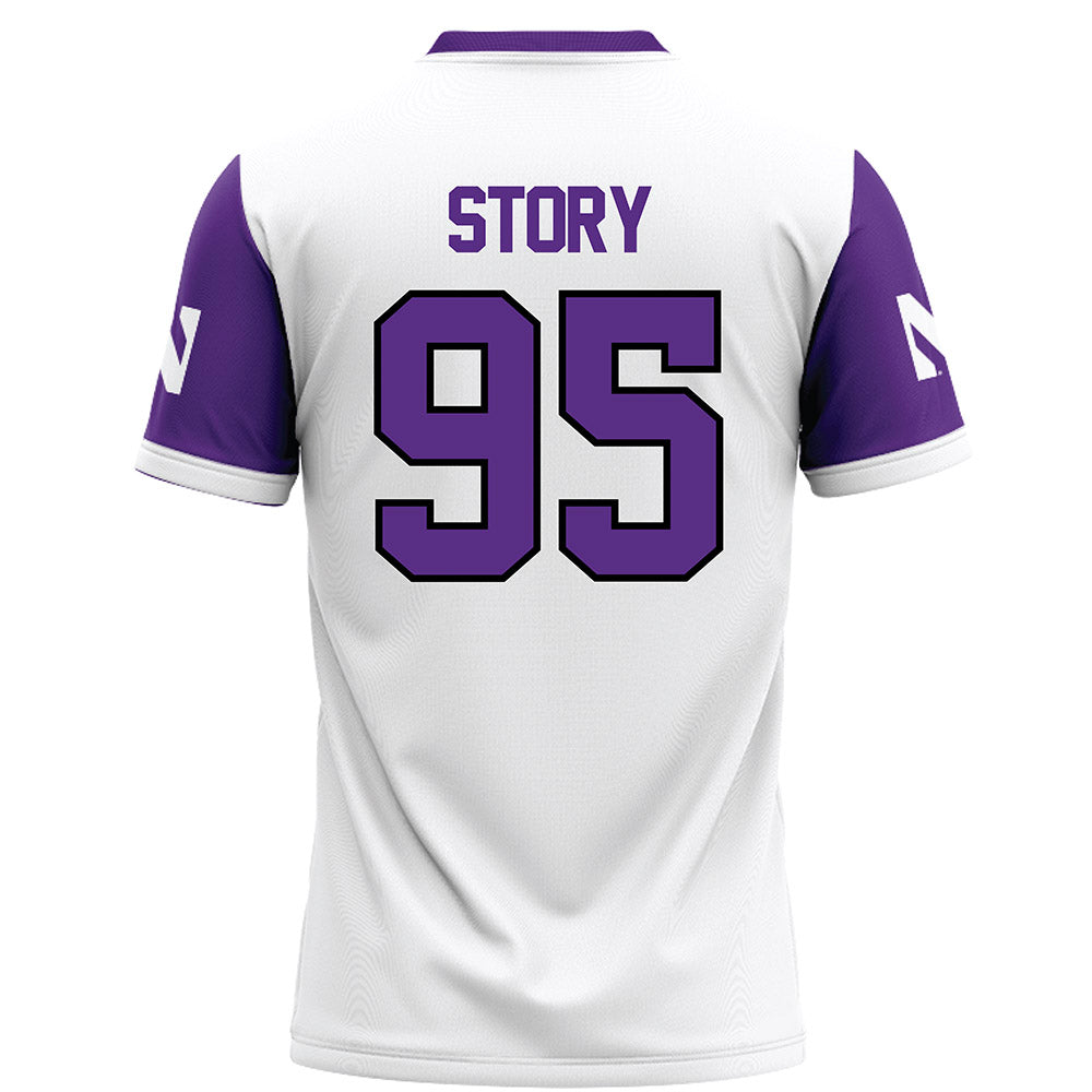 Northwestern - NCAA Football : Najee Story - White Football Jersey