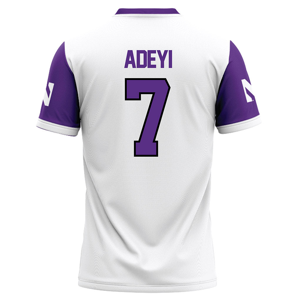 Northwestern - NCAA Football : Ore Adeyi - White Football Jersey