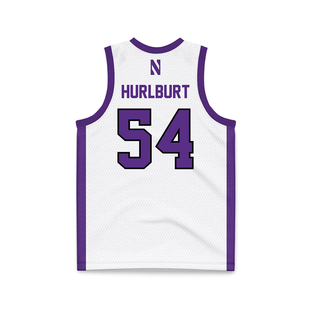 Northwestern - NCAA Men's Basketball : Gustave Hurlburt - White Basketball Jersey