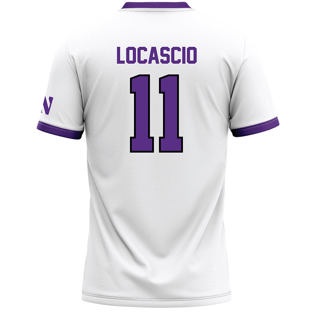 Northwestern - NCAA Women's Lacrosse : Abby LoCascio - White Lacrosse Jersey