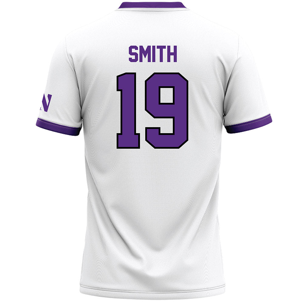 Northwestern - NCAA Women's Lacrosse : Samantha Smith - White Lacrosse Jersey