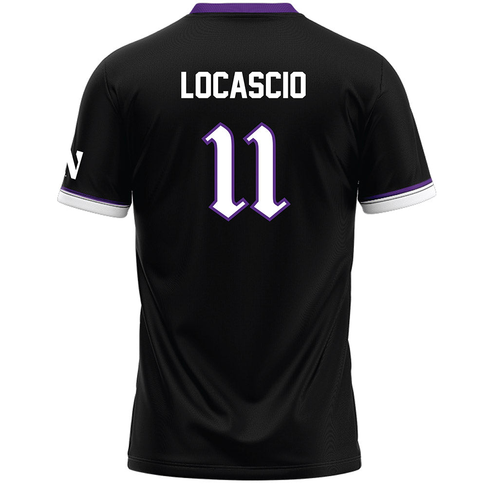 Northwestern - NCAA Women's Lacrosse : Abby LoCascio - Black Lacrosse Jersey