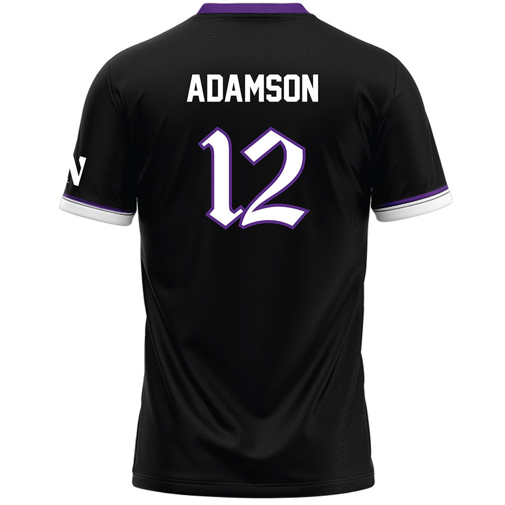 Northwestern - NCAA Women's Lacrosse : Olivia Adamson - Black Lacrosse Jersey -1
