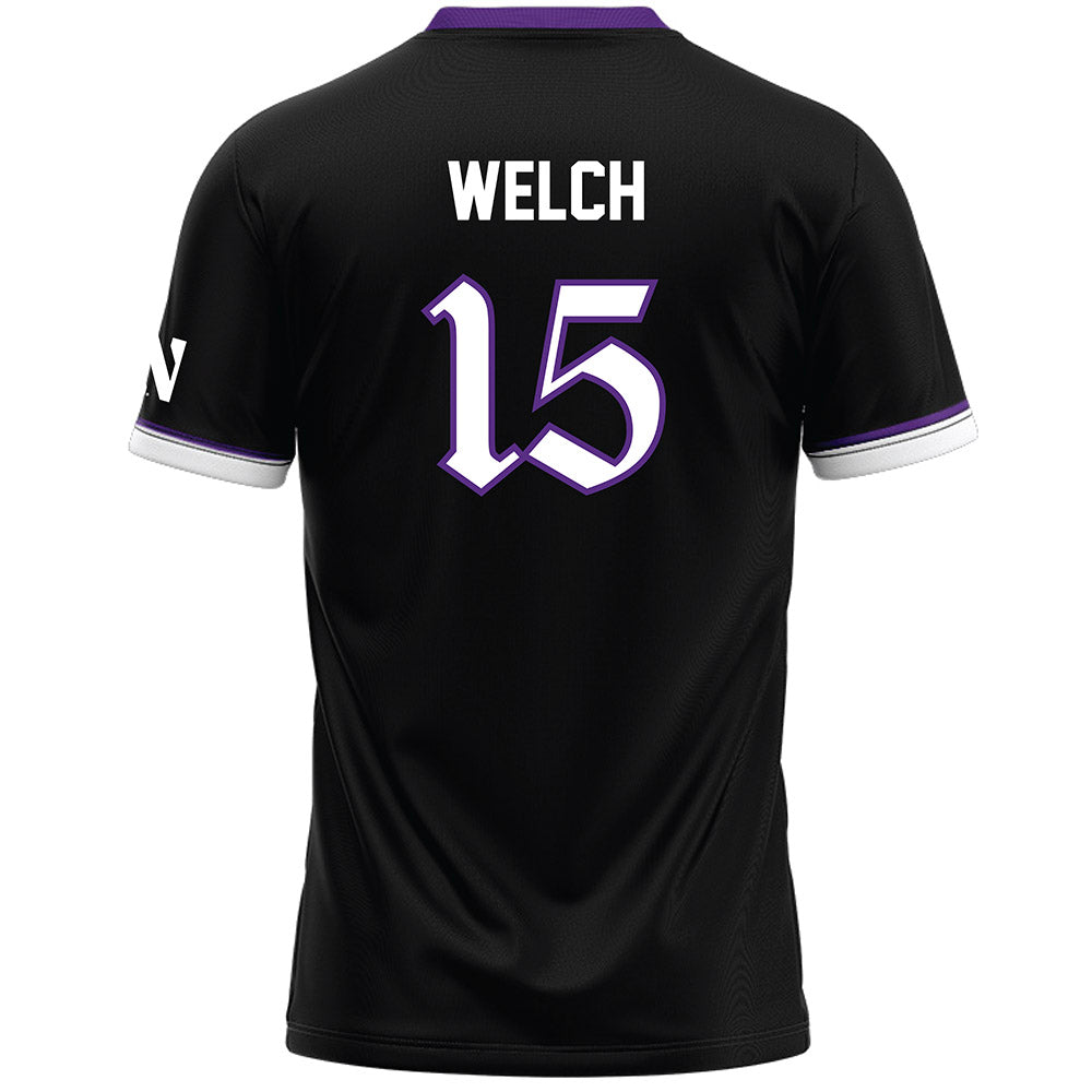 Northwestern - NCAA Women's Lacrosse : Kathryn Welch - Black Lacrosse Jersey