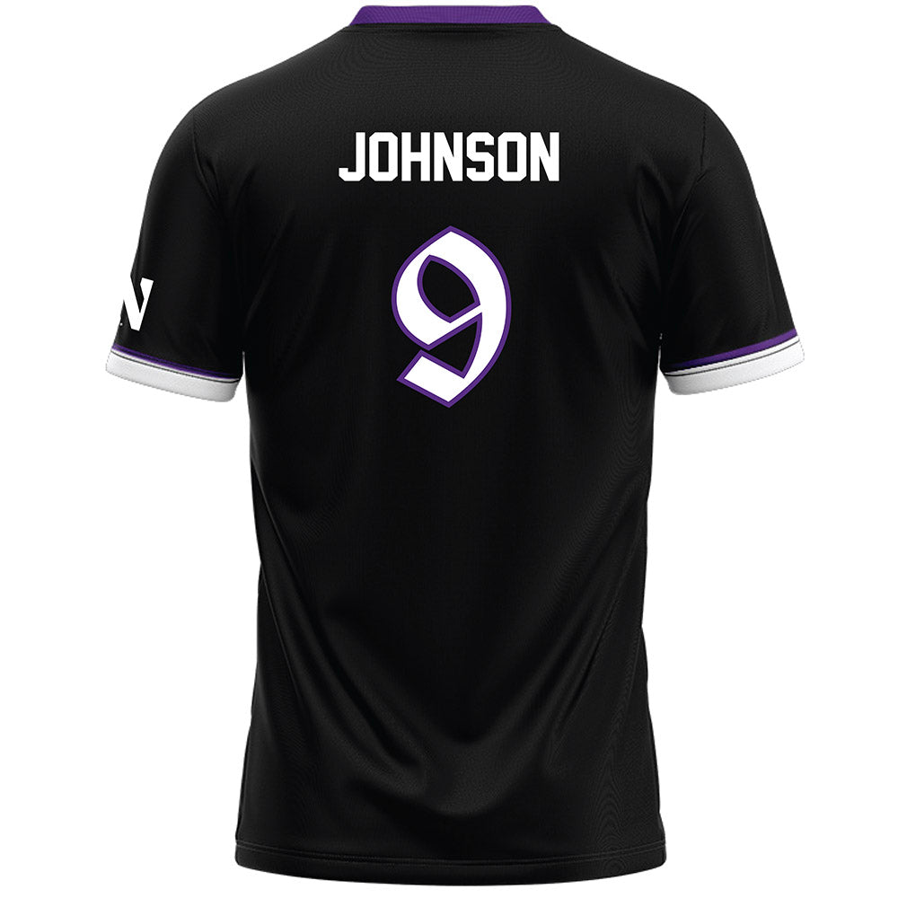 Northwestern - NCAA Women's Lacrosse : Hannah Johnson - Black Lacrosse Jersey