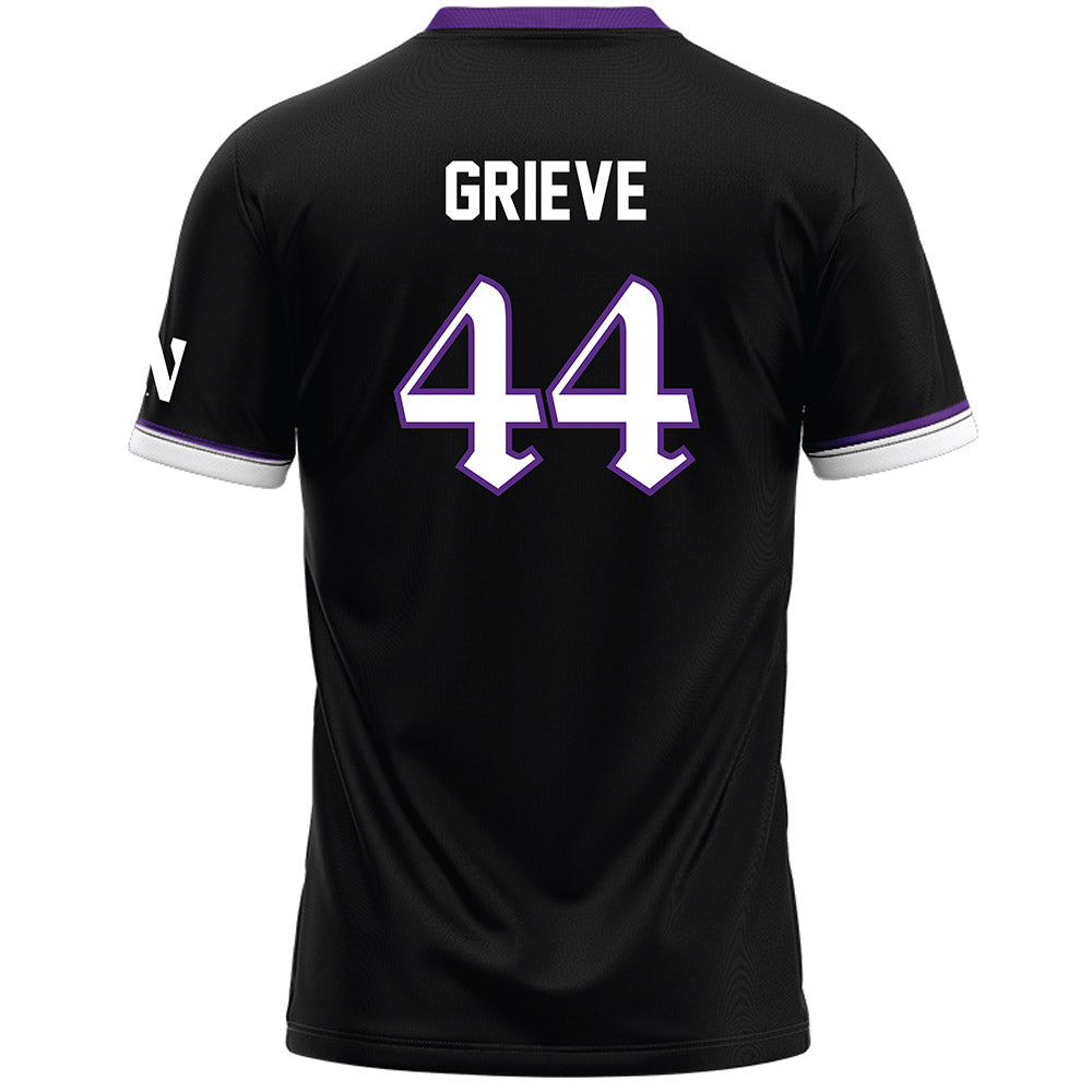 Northwestern - NCAA Women's Lacrosse : Camille Grieve - Black Lacrosse Jersey -1