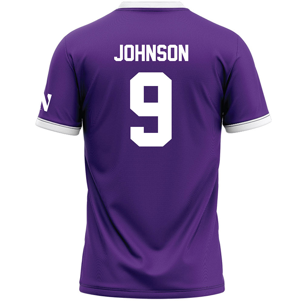 Northwestern - NCAA Women's Lacrosse : Hannah Johnson - Purple Lacrosse Jersey