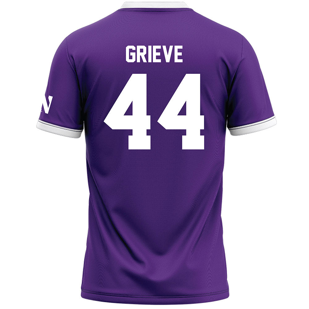 Northwestern - NCAA Women's Lacrosse : Camille Grieve - Purple Lacrosse Jersey -1