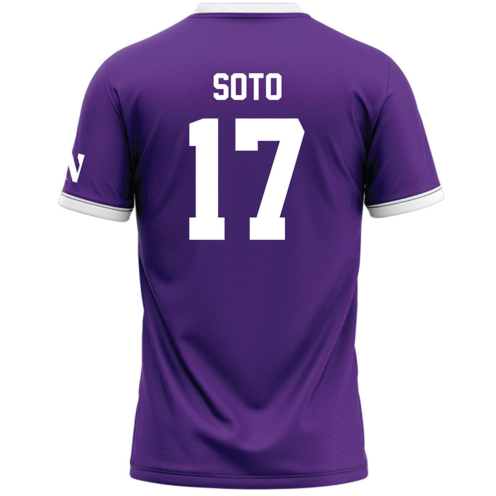 Northwestern - NCAA Women's Lacrosse : Jenna Soto - Purple Lacrosse Jersey -1