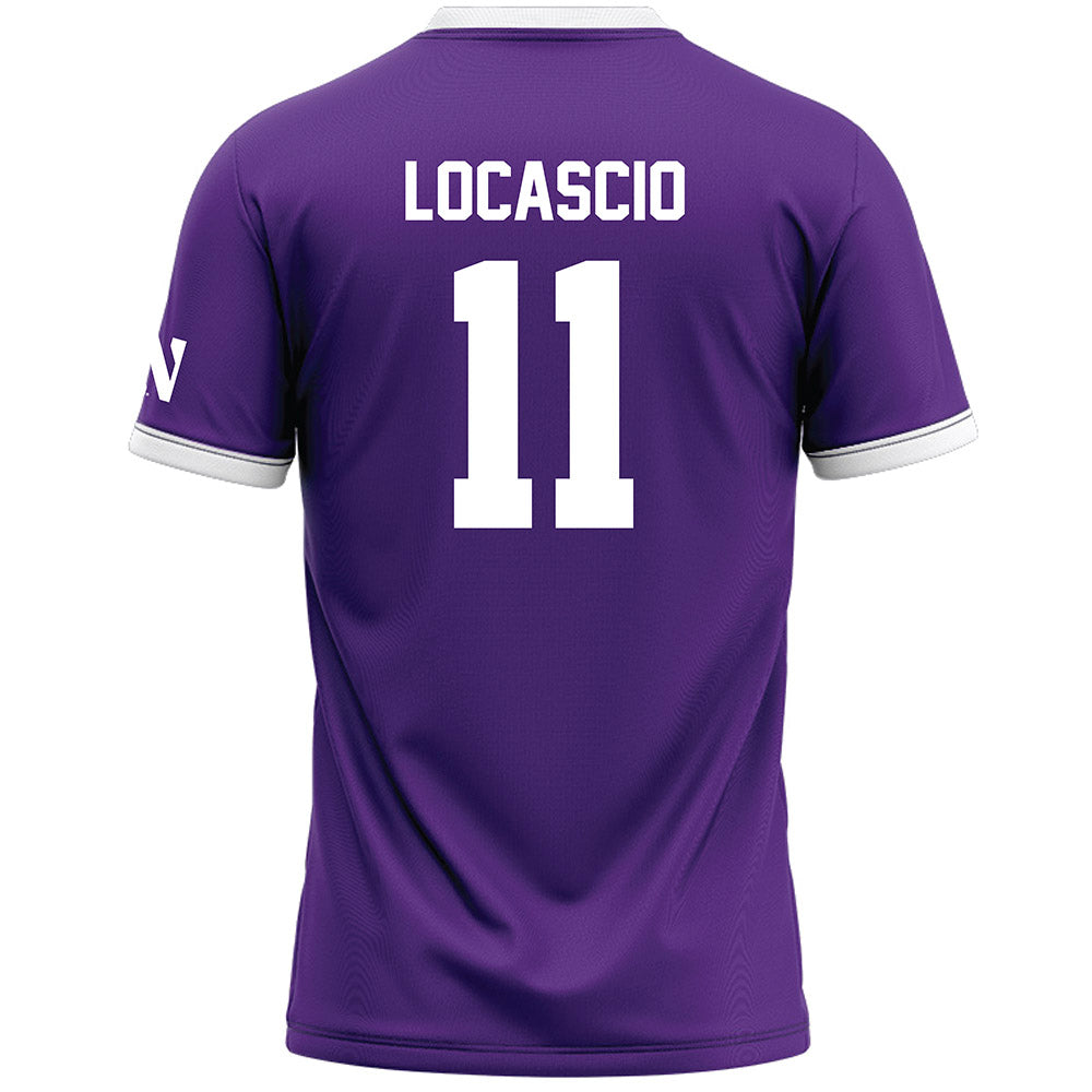 Northwestern - NCAA Women's Lacrosse : Abby LoCascio - Purple Lacrosse Jersey