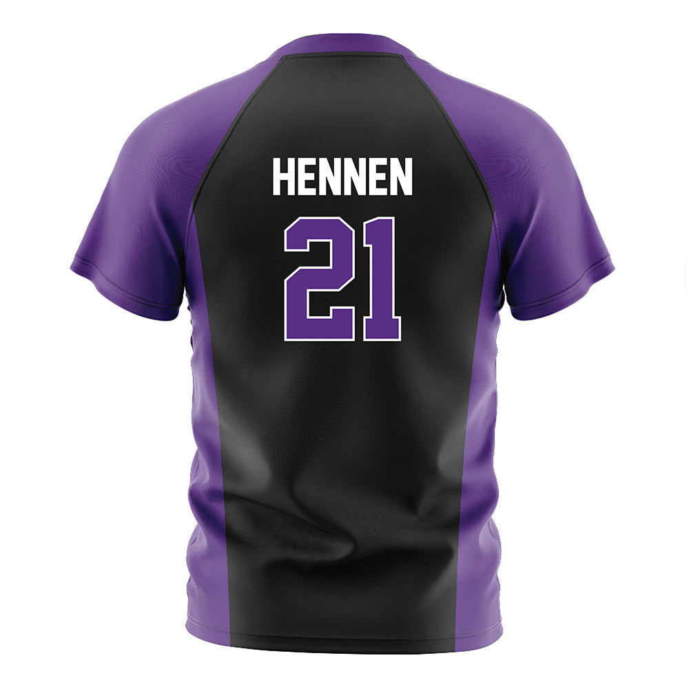 Northwestern - NCAA Women's Soccer : Kate Hennen - Black Soccer Jersey