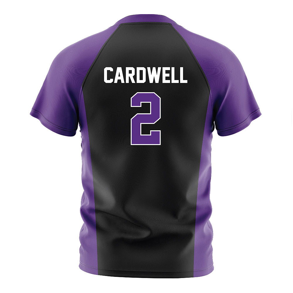 Northwestern - NCAA Women's Soccer : Liz Cardwell - Black Soccer Jersey-1