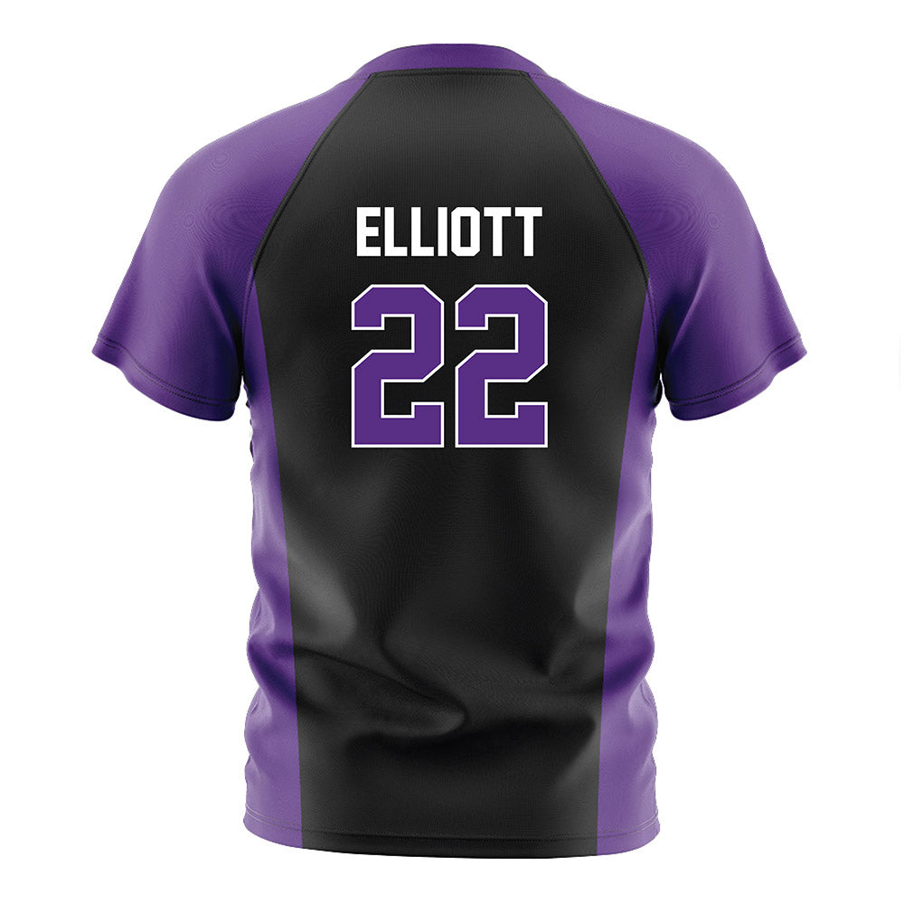 Northwestern - NCAA Women's Soccer : Olivia Elliott - Black Soccer Jersey