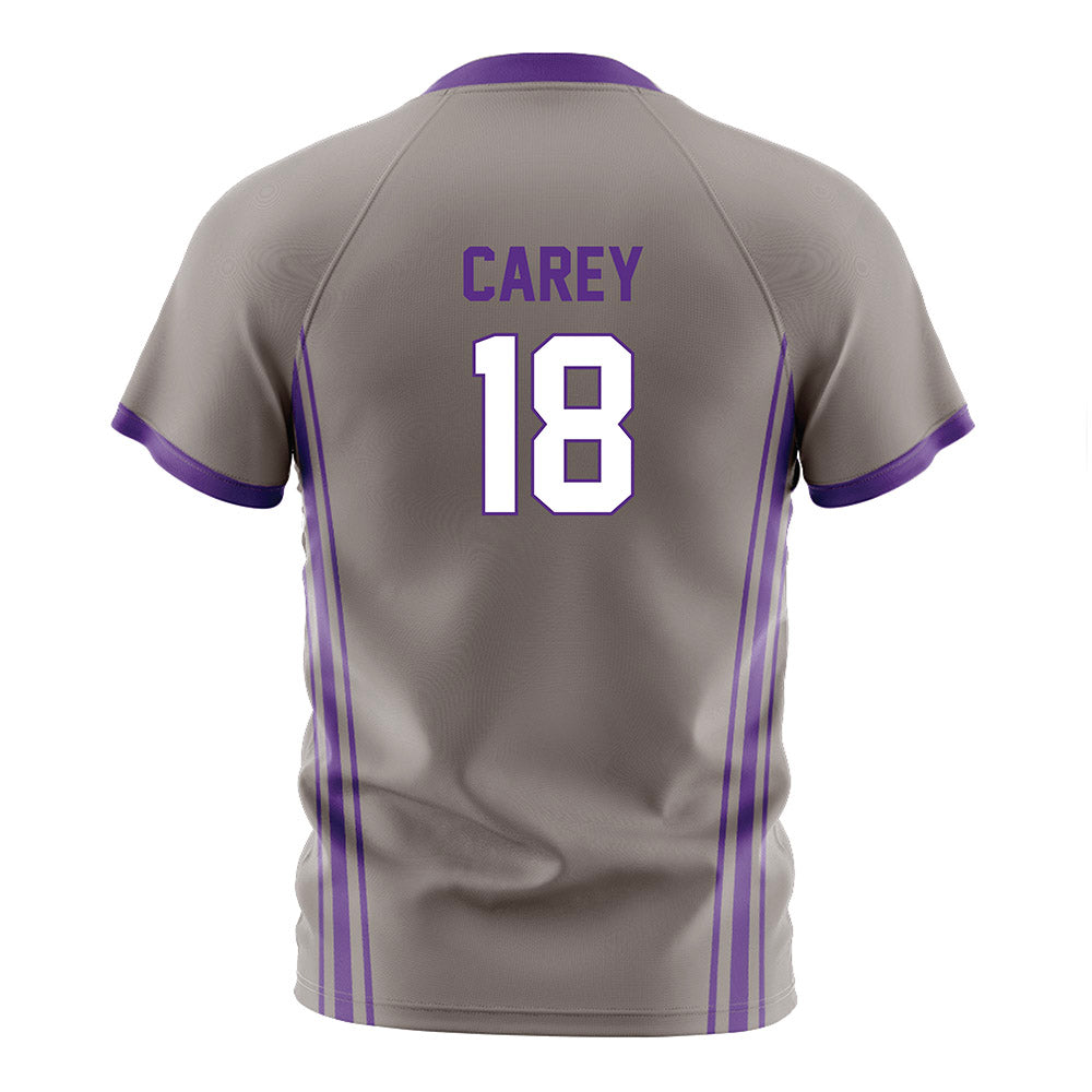 Northwestern - NCAA Women's Soccer : Holland Carey - Gray Soccer Jersey-1