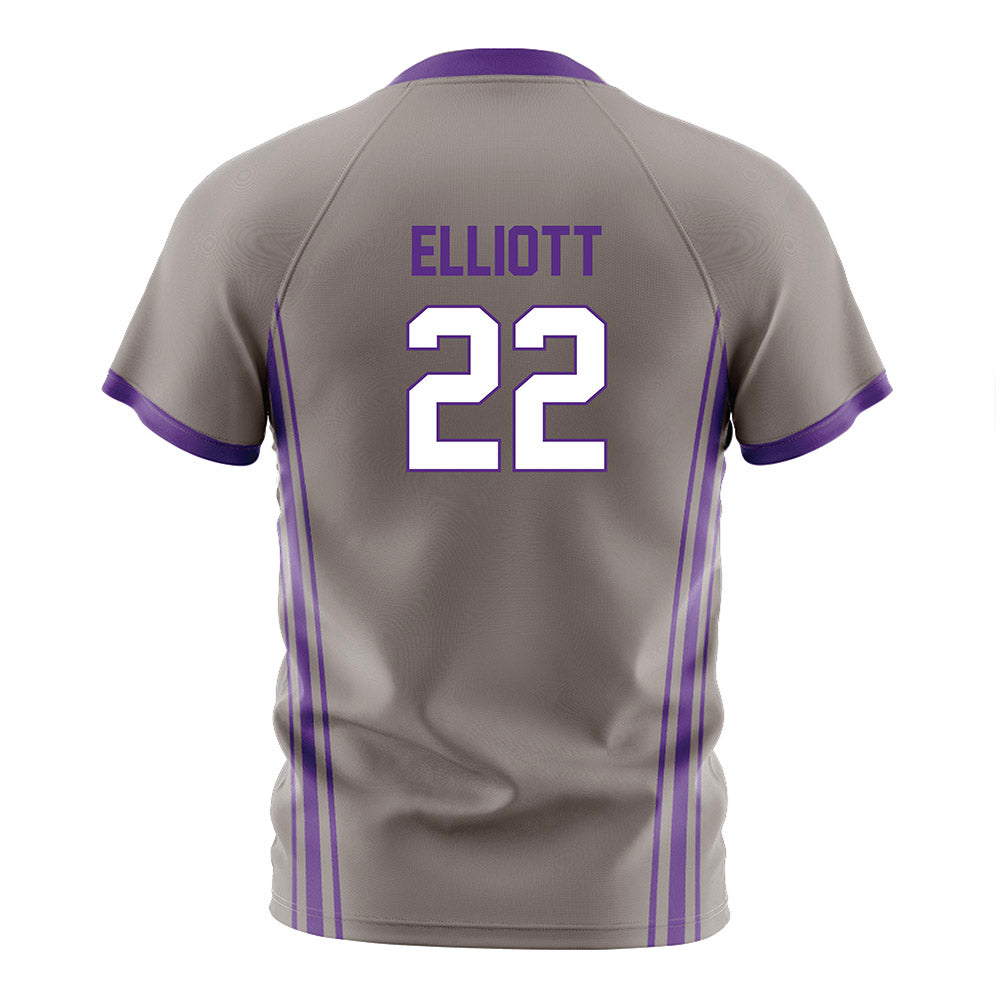 Northwestern - NCAA Women's Soccer : Olivia Elliott - Gray Soccer Jersey