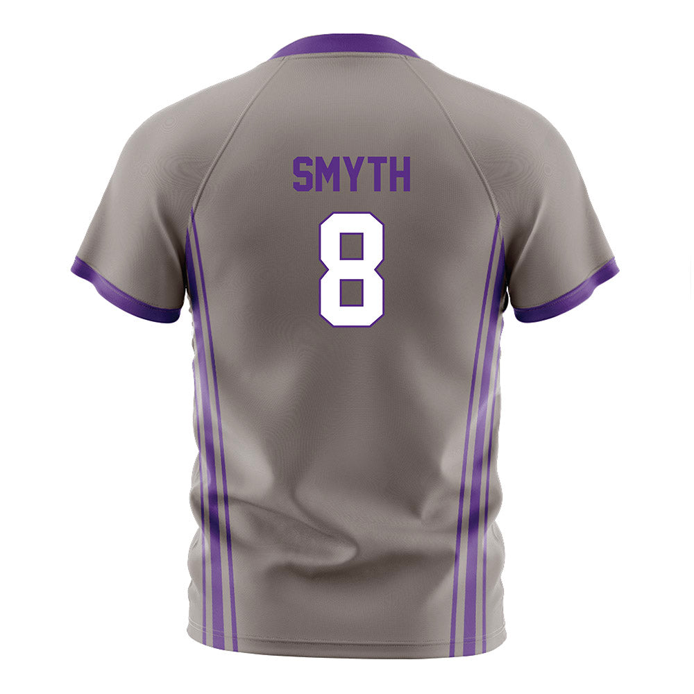 Northwestern - NCAA Men's Soccer : Gabriel Smyth - Gray Soccer Jersey-1