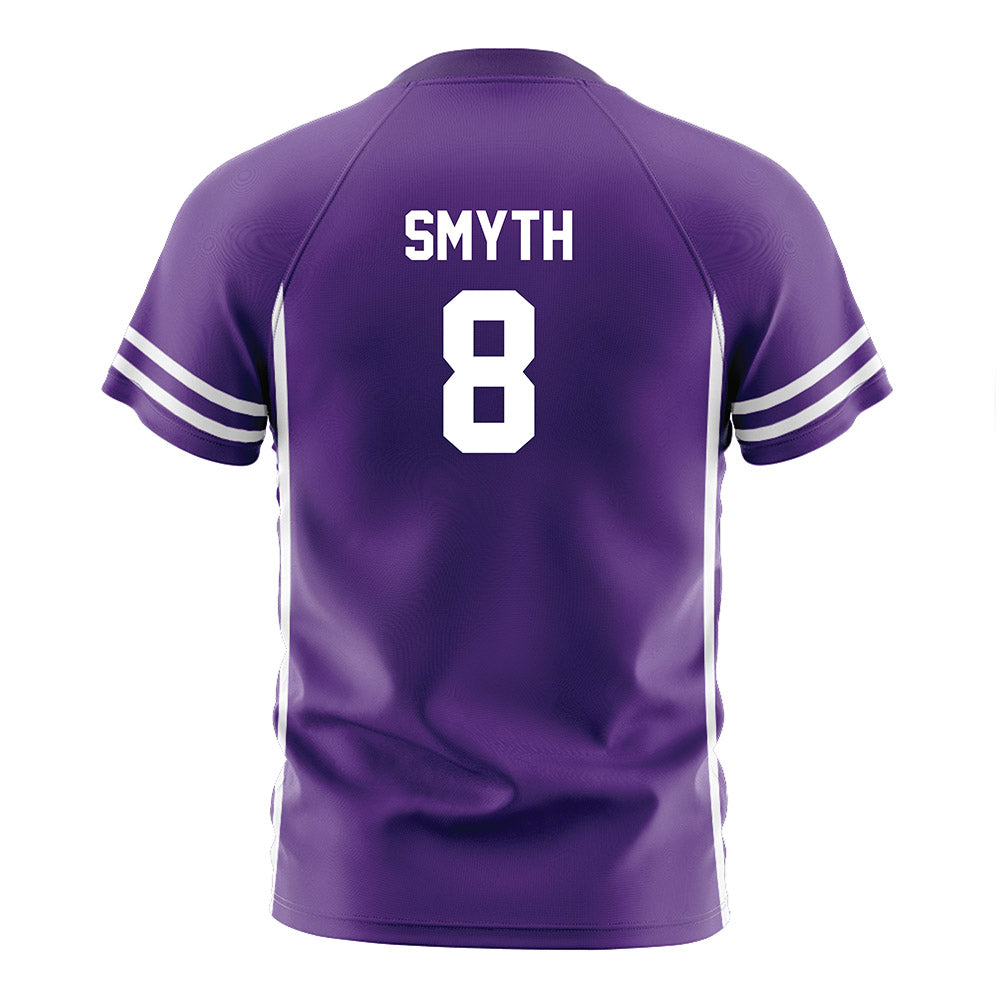 Northwestern - NCAA Men's Soccer : Gabriel Smyth - Purple Soccer Jersey-1