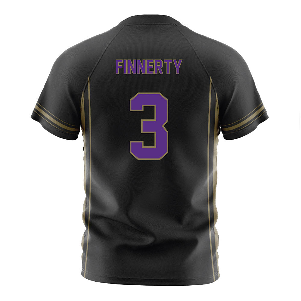 Northwestern - NCAA Women's Soccer : Maddie Finnerty - Black Soccer Jersey-1