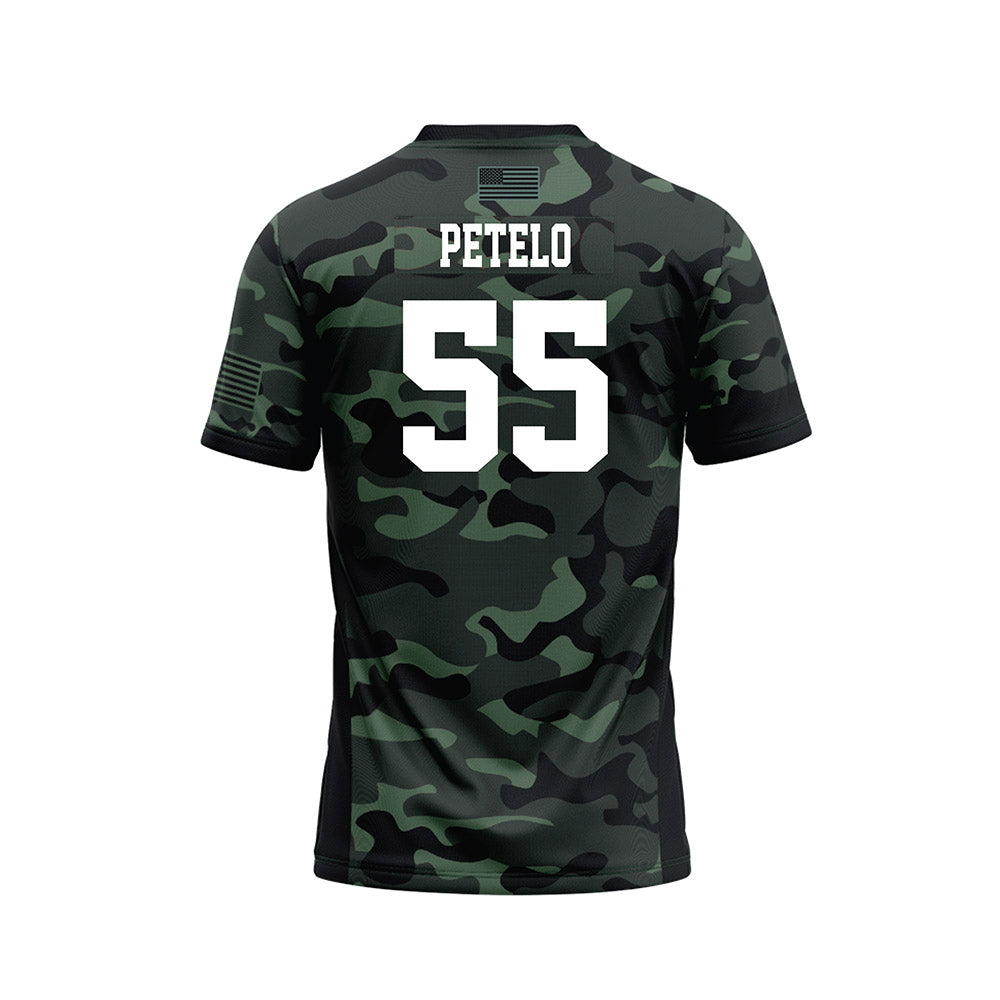 Hawaii - NCAA Football : Zoram Petelo - Camo Football Jersey-1