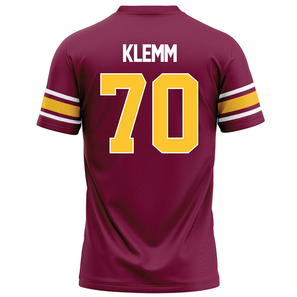 Arizona State - NCAA Football : Jalen Klemm - Maroon Football Jersey-1