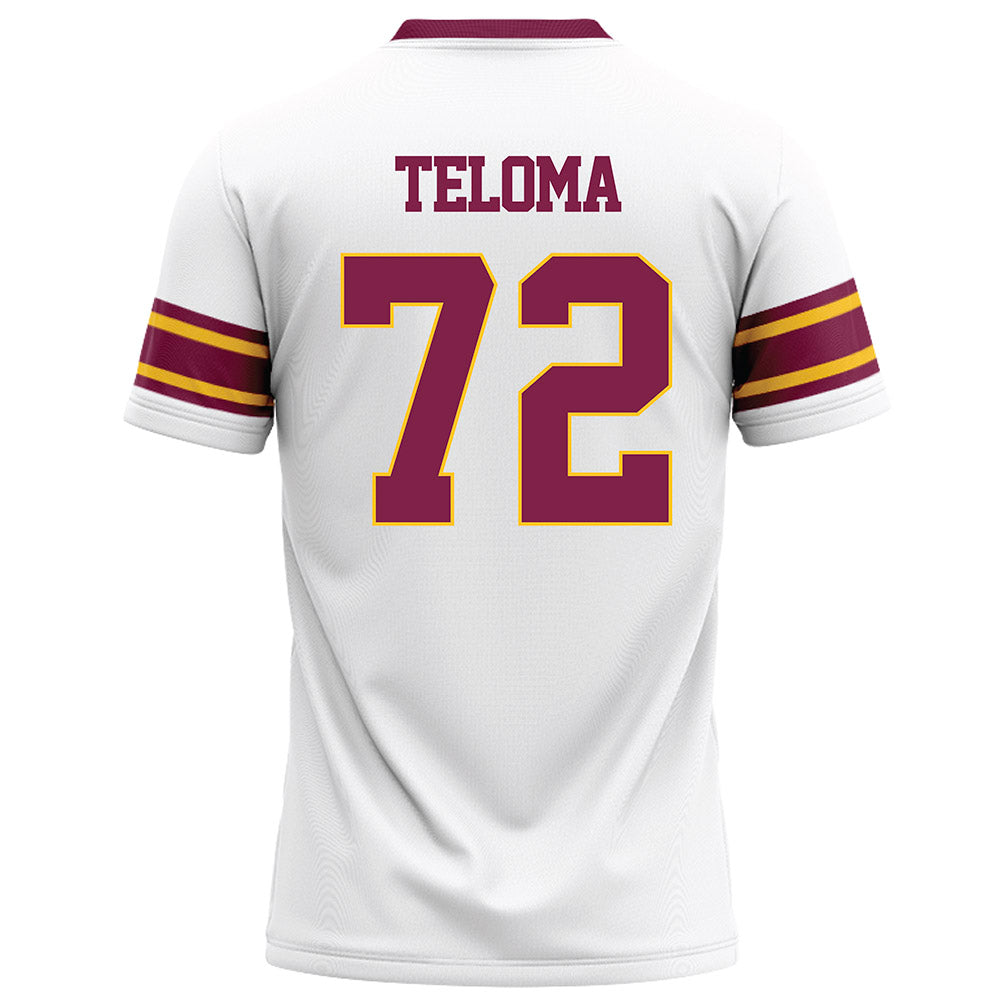 Arizona State - NCAA Football : Doughless Teloma - White Football Jersey-1